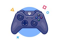 a video game controller is shown in this illustration