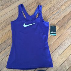 Purple Fitting Workout Nike Tank Top. Never Worn Nike Tank Top, Purple Tank Top, Nike Tank, Nike Tank Tops, Nike Purple, Purple Tank, New Nike, Nike Tops, Nike Dri Fit