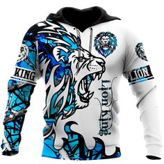 Beautiful Lion blue Tattoo camo 3D all over printed shirts for men and women Shipping from the US. Easy 30 day return policy, 100% cotton, Double-needle neck, sleeves and hem; Roomy Unisex Fit. Country Girl Tattoos, Lion Blue, Printed Shirts For Men, Beautiful Lion, Blue Tattoo, Camouflage Hoodie, Lion Shirt, Dads Clothes, Camo Hoodie