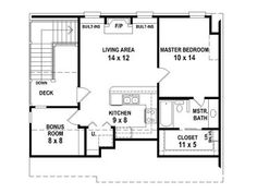 the second floor plan for a two bedroom apartment