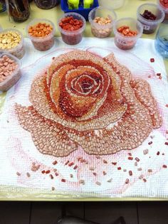 a table topped with lots of different types of food