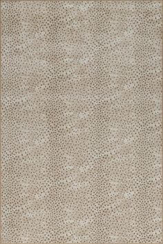 a beige rug with small dots on it