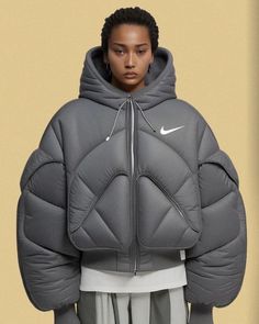 Balenciaga Aesthetic Outfit, Neoprene Fashion, Oversized Winter Coat, Pilgrim Hat, Intelligent Technology, Concept Clothing, Everyday Clothing