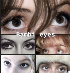 #aesthetic #coquette #girlblog #bambi #eyemakeup #eyes #eyeaesthetic #girlhood #lanadelrey #tumbrl Doe Eyes Aesthetic Makeup, Bambi Core Aesthetic, Big Bambi Eyes, Doe Beauty Aesthetic, Bambi Eye Makeup, Bambi Eyes Aesthetic, Bambi Pretty, Bambi Beauty Aesthetic, Bambi Eyes Makeup