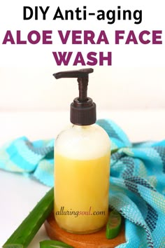 Anti Aging Face Wash, Aloe Vera Face Wash, Aloe Vera Face, Aloe Vera For Face, Diy Anti Aging, Moisturized Skin, Diy Kosmetik