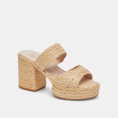 LATOYA is the chunky, slip on raffia sandal of your tropical vacation dreams. The perfect companion to your resort wear. Raffia Upper Synthetic Outsole Synthetic Lining Synthetic Sock 1.3" Platform Height 3.4" Heel Height Imported Brazil Outfits, Cabo Vacation, Bridal Wedding Shoes, Espadrilles Platform, Fancy Shoes, Adidas Fashion