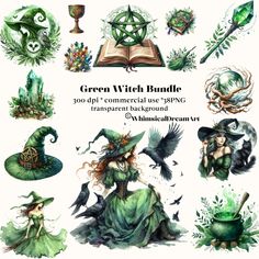 Visit my store for more amazing clipart: https://whimsicaldreamart.etsy.com Embark on a mystical journey with our Nature Witch Clipart Bundle. This enchanting collection features essential tools of the craft, including wands, cauldrons, spellbooks, crystals, potions, and more. Perfect for adding a touch of magic to your digital creations, whether it's for spellbinding graphics, mystical invitations, or bewitching scrapbook layouts. Download our Nature Witch Clipart Bundle today and let your crea Magic Grimoire, Png Nature, Nature Magic, Nature Witch, Witch Clipart, Earth Element, Watercolor Green, Earth Elements, Essential Tools