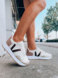 Experience the power of our Authentic Power Sneakers! These shoes have everything you need: comfortable memory foam insole Sneakers Trend 2024 Women, 2024 Sneaker Trends Women, Girly Shoes Sneakers, Sneakers Fashion Women's, Trending Shoes For Women, Adventure Clothes, Women Tennis Shoes, Jordan Dunk, Nude Sneakers