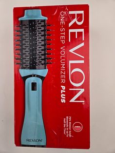 REVLON One Step Volumizer Plus Hair Dryer and Styler | More Volume, Less Damage, and More Styling Control for Easy and Fast Salon-Style Blowouts, Plus Travel Friendly (Mint) Open box, New, Retail box may show wear. Brand REVLON Color Mint Material Titanium, Ceramic Wattage 1100 watts Power Source Corded Electric About this item VOTED “BEST BLOW-DRY BRUSH”: Simplify your getting-ready routine with this fan favorite. TWO-IN-ONE TOOL: Dry and style in up to half the time* and get that just-left-the-salon feeling without leaving home. VERSATILE 2.4” BRUSH: Styles all hair types and lengths, sized perfectly for lobs and bobs. SALON-STYLE BLOWOUTS: Get volume, shine and a smooth finish, plus create curls and waves. FOUR HEAT SETTINGS: Choose from cool, low, medium and high to dry and style with Salon Blowout, Revlon Color, Blow Dry Brush, Dry Brush, Leaving Home, Salon Style, Retail Box, Dry Brushing, Blow Dry