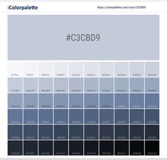 the color palette for c3cbbd9 is shown in blue and black