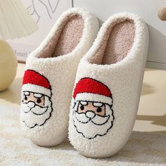 Holiday Slippers, Christmas Slippers, Winter Slippers, Fuzzy Slippers, Christmas Tree Pattern, Slippers Cozy, Christmas Cartoons, House Slippers, Christmas Reindeer