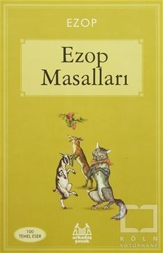 the cover of ezop masalari's book, which features two cats and