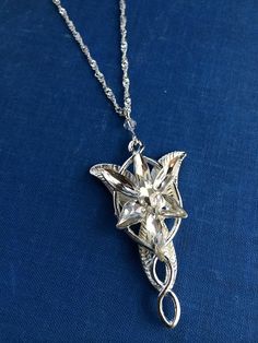 Arwen Evenstar Necklace JRR Tolkien Lord Of The Rings Inspired Cosplay Prop Jewelry Elf Elvish Costume Made In USA Ships From USA by SHOWPONYSTORE, $21.00 Elvish Costume, Evenstar Necklace, Fandom Jewelry, Elven Jewelry, Paris Trip, Rings Necklace, Thranduil, Year 3