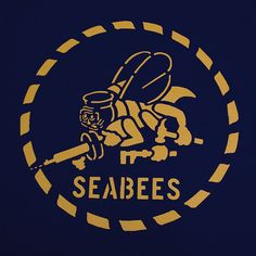 the sealbees logo is shown on a blue background