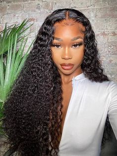 Invisible HD Film Lace 150% Density Curly 13×6 Lace Front Wig With Pre – chinalacewig Curly Lace Frontal, Curly Human Hair Wig, Curly Lace Front Wigs, Deep Curly, Curly Wig, Types Of Curls, Lace Hair, Lace Closure Wig, Bleached Hair