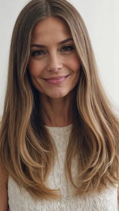 Trendy Transformations: 15 Mom Haircut Ideas for a Fresh Look - Cheerful Talks Blonde Thick Hair Medium, Longer Layers Medium Hair, Fine Straight Hair Haircuts Medium, Haircuts For Round Faces And Thick Hair, Haircuts Women Long, Thick Long Haircut, Natural Curtain Bangs, Haircut For Thick Straight Hair, Hairstyle Thick Hair