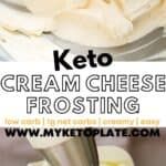 the cover of keto cream cheese frosting