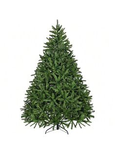 a green christmas tree on a white background