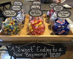 candy is on display for sale at the store's new beginning event, which begins in march