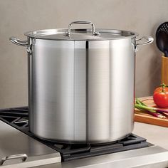 a large pot sitting on top of a stove