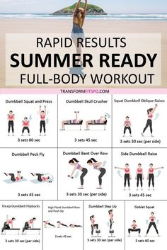 Full body workout routine for beginners. This is a great workout plan to get your body back into shape. #fullbodyworkout #beginnersworkout #workoutplan #exercisefitness Bootcamp Ideas, Fitness Before After, Workout Morning, Motivasi Diet, Infant Room, Quick Workouts, Summer Body Workouts, Fitness Ideas, Trening Fitness