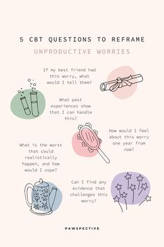 Unproductive worries are thoughts that drain your energy and create unnecessary stress without leading to constructive solutions. CBT focuses on identifying and challenging negative thinking patterns to help you manage and reduce worries. NegativeThinking I UnproductiveWorries I CBTQuestions I ReframeThoughts I CognitiveBehavioralTherapy I MentalHealth I StressRelief I EmotionalWellBeing I AnxietyManagement I ThoughtReframing Thinking Patterns, Counseling Techniques, Cbt Therapy, Healthy Coping Skills, Mental Health Activities, Mental Health Therapy, Mental Health Counseling, Counseling Activities