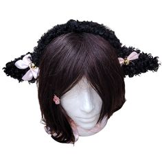 Sheep ear headband - black - Pac West Kimono Sheep Headband, Lamb Ears, Sheep Ears, Fluffy Sheep, Faux Fur Material, Fun Size, Halloween Accessories, Ear Headbands, Sheep