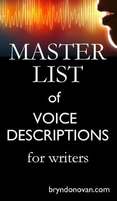 the master list of voice descriptions for winter