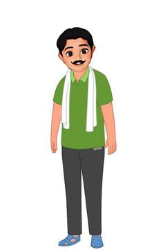 a man with a mustache and green shirt