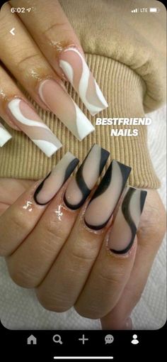 Nails For 3 Friends, Nails Twins, Matching Acrylic Nails With Best Friend, Cute Matching Nails For Best Friends, Matching Acrylic Nails For Best Friends, Bsf Nails Matching, Matching Nails With Best Friend, Peep Nails, Best Friend Nails Ideas