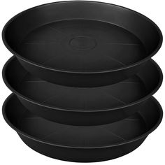 three brown bowls stacked on top of each other