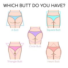 the different types of butts that you can use to shape up your panties for women