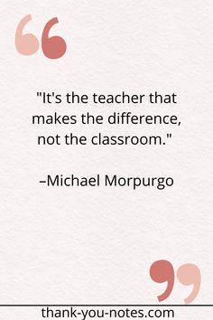 a quote from michael morpurgo on teaching