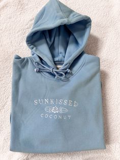 Ocean Blue Matching Logo Collection - Sunkissedcoconut Sun Kissed Coconut, Luxury Paints, Blank Apparel, Logo Collection, Embroidered Hoodie, Ocean Blue, Looks Vintage, Christmas Shopping, Blue Ocean