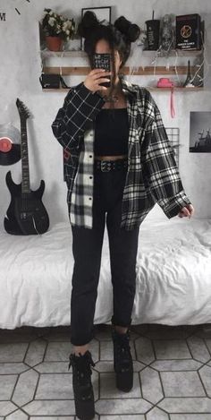 Spring Outfits Ideas, Bts Ff, Soft Grunge Outfits, Savage Girl, Look Grunge, Cute Spring Outfits, Punk Outfits, Spring Outfits Women, Cute Spring