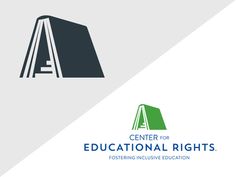 the center for educational rights logo on a white and blue background with an arrow pointing up