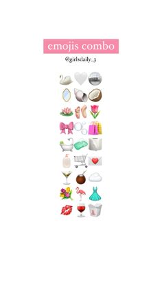 an image of the cover of emojis commbo, with different items on it