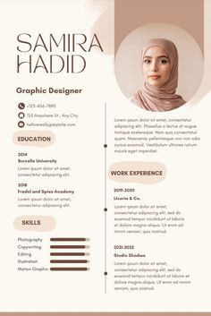 Aesthetic CV Template Graphic Designer Resume Template