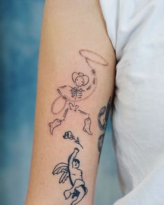 a person with a tattoo on their arm