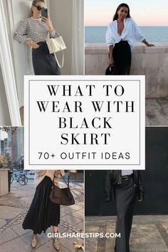 Black Plated Skirt Outfit Summer, Ways To Style Long Black Skirt, How To Style A Long Black Silk Skirt, Casual Black Silk Skirt Outfit, Styling Black Pleated Midi Skirt, Black Silk Midi Skirt Outfit Winter, Black Aline Skirt Outfit Winter, Midi Black Silk Skirt Outfit, Long Black Skirt Outfit Winter Classy