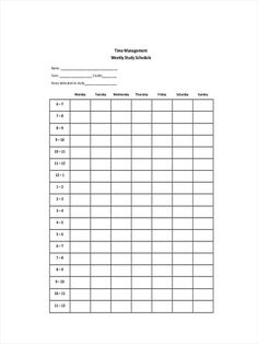 time management worksheet with timestamp in the middle and numbers on it