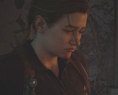 the last of us character looking down at something