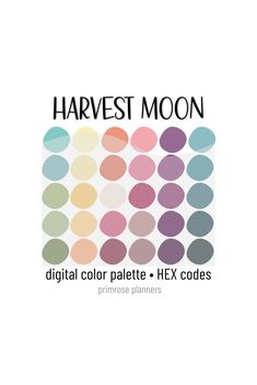 the color scheme for harvest moon