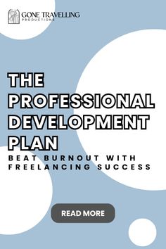 the professional development plan is shown in black and white, with an image of bubbles