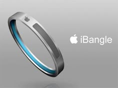 an apple logo is shown in front of a ring with the word bangle on it