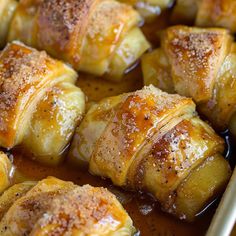 some food is being cooked in a pan