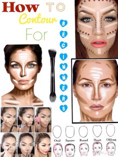 Contour For Beginners💪👑I hope you enjoyed this tutorial and can recreated the look step by step have a wonderful day💎 Contour For Beginners, Make Up Contouring, Learning Makeup, How To Contour Your Face, Make Up Diy, Beginner Makeup Kit, Make Up Kits, Makeup Highlight