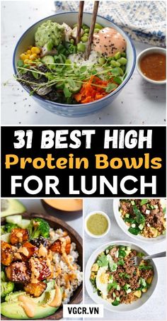 31 best high protein bowls for lunch that are healthy and easy to make in minutes