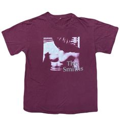 Vintage 'The Smiths' Self Titled Album tee shirt from 2005. It is a maroon heavyweight tee with fading due to washing but the color is still brilliant it comes with no flaws, rips, tears, stains. It is missing its original tag but it has been owned personally since 2005.  This is one cool shirt I just wish it fit me still.  Size is true Medium. Pit to pit measures 19" (us) The Smiths Pfp, The Smiths Tshirt, The Smiths Shirt, The Smiths T Shirt, The Smiths Morrissey, Clothes Board, Self Titled, The Smiths, Vintage Mens T Shirts