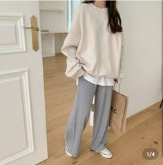 "Women's Overfit Thick Cotton Fleece Sweatshirts Thick and warm fleece cotton for cold winter Size One size, US size 4-12 Length 66cm/26\" Chest 73.5cm /29\" Arm 49cm /19\" *Model Ht 168cm/ 5'6\" Fabric and Care Cotton fleeced 100% Machine washable and tumble dry Made in S Korea" S Korea, Womens Sweatshirts, Cute Sweatshirts, Oversized Sweatshirt, Cotton Fleece, Linen Women, Corduroy Pants, Sweatshirts Women, Shirt Blouses